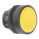 Push button head, plastic, flush, yellow, Ø22, spring return, unmarked - ZB5AA5