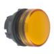 Testa lampada spia Ø22 - circolare - gemma liscia gialla - ZB5AV053