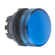 blue pilot light head ø22 plain lens for integral led - ZB5AV063