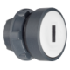 white flush illuminated pushbutton head Ø22 spring return for integral LED - ZB5AW313