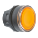 orange flush illuminated pushbutton head Ø22 spring return for integral LED - ZB5AW353