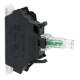 white light block for head Ø22 integral LED 230...240V spring clamp terminals - ZBVM15