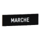 Harmony - étiquette 8x27 - texte 'MARCHE' blanc sur fond noir - ZBY02103