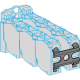 Harmony - clips plastique pour maintien des blocs électriques - Ø22  - ZBZ007